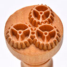 MKM 3 Gears 2.5cm wood stamp